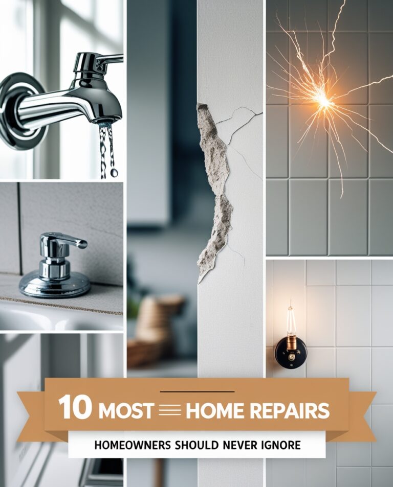 10 Most Common Home Repairs Homeowners Should Never Ignore