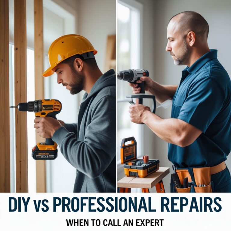 DIY vs Professional Repairs: When to Call an Expert